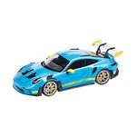 Porsche 911 GT3 (992), Limited Edition, 1:18 Scale Model Car - Blue/yellow. Fixed Price $399.00.