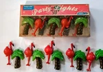 Camco Party Lights Flamingos Palms 8 Feet Strand Rving Plus 10 Covers. Fixed Price $24.99.