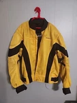 Firstgear Mesh-tex 3 Yellow & Black Motorcycle Jacket Men's Size Medium. Fixed Price $100.00.