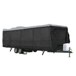 Camco 47938 Pro Shield Travel Trailer Cover Black / Grey 34'- 37' Rv. Fixed Price $167.96.