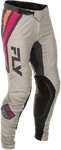 Fly Racing Lite Vice Pants Light Grey/pink/coral Sz 378-73430. Fixed Price $113.04.