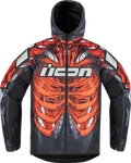 Icon Airform Manikr Jacket Red Large 28206682. Fixed Price $220.00.