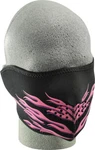 Zan Half-face Neoprene Mask Pink Flames WNFM054H. Fixed Price $17.99.