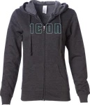 Icon Fits Women's Kat Stevens* Hoodie Charcoal Large 3051-1212. Fixed Price $55.00.