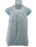 Moon River Anthropologie White Lace Halter Swing Tank Top Women Boho. Fixed Price $20.39.