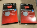 Hanes (2) 5PK Face Masks 100% Cotton Reusable Washable Kids Ages 5-12 Gray. Fixed Price $5.95.