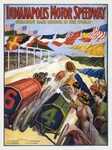 Vintage Indianapolis Motor Speedway Art Poster Print 1909. Fixed Price $10.63.