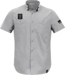 American Biker Lightweight Shirt Gray Black Small ABBSAM11ST74GYSR. Fixed Price $65.00.