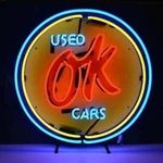 Chevy Vintage Used Cars Neon Sign 5CHVOK. Fixed Price $469.99.