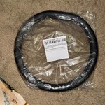 Car Steering Wheel Pu Leather Cover Black 38CM 15INCH. Fixed Price $10.00.