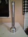 Rayovac Sportsman Searchlight Flashlight Chrome Usa Made 15" Cells Works. Fixed Price $22.50.