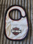 Harley Davidson Infant Bib Baby Girl Black, Gray Great Condition. Fixed Price $6.50.