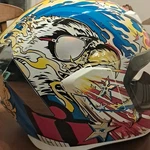 Icon Airflite Freedom Spitter Helmet Size Medium American Eagle Stars & Stripes. Fixed Price $289.00.