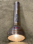 Vintage 9.75" Rayovac Sportsman Flashlight Works, 1950'S-1960'S 3-D Batteries. Fixed Price $15.00.