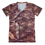 Womens T-shirt Skull V-neck Large Camo Ladies Lethal Threat Hunting Backwoods O1. Fixed Price $15.29.