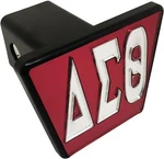 Delta Sigma Theta Greek Letter Trailer Hitch Cover Red/silver - 2"R. Fixed Price $32.55.