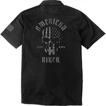 Biker Contrast Stitch Shop Shirt - Black/gray 3XL ABBSAM16ST8BCH3R. Fixed Price $73.75.