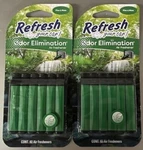 (2) Refresh Auto Vent Stick Car & Truck Air Freshener Pine Moss Scent -6 Pk. Fixed Price $12.99.
