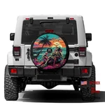Spare Tire Cover With Backup 18" Camera Hole Skeleton Beach Chair. Fixed Price $37.18.
