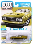 AWSP173A Auto World 1973 Ford Mustang Mach (bright Green Poly ) 1:64 Diecast. Fixed Price $8.00.