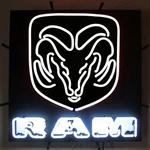 Neonetics White Sign W/backing 5RAMWH. Fixed Price $670.40.