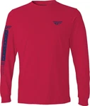 Fly Racing Tribe Long Sleeve Tee Red/blue Adult Small 352-4166S. Fixed Price $26.99.