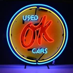 Neonetics 5CHVOK Chevrolet Chevy Used Cars Deale 25 Inches Sign. Fixed Price $419.99.