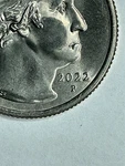 2022 Sally Ride Quarter Drooling George Nose Bridge Die Chip Obverse Dd ?. Fixed Price $25.00.