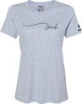 Factory Effex Womens Yamaha Signature T-shirt Light Heather Blue 27-87240. Fixed Price $28.35.