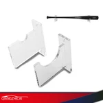 2PCS Baseball Bat Wall Mount Hanger Rack Display Holder Clear Acrylic Stand. Fixed Price $13.80.
