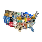 Vintage Style Metal Sign License Plate Usa 25X16. Fixed Price $71.55.