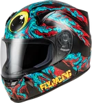 Fly Racing 73-8387S Revolt Space Creep Helmet Light Blue/black/red Small. Fixed Price $201.35.