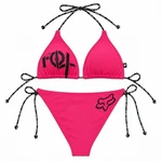 Rare Vtg Fox Racing Pink Bikini Set Tie Side Bottoms Triangle Top T/b=m/l. Fixed Price $180.00.