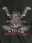 Lethal Threat J&p Cycles Embroidered Shop Shirt Men's Size Med Motorcycle Biker. Fixed Price $29.99.