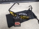 Nos Kds Motorcycle Sunglasses Yellow Lens & Pouch 20112. Fixed Price $8.46.