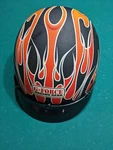 G-force Racing Gear Helmet With Shaded Visor Flames. Fixed Price $45.00.