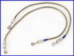 Kawasaki 2004 ZX-10R Plot Swage-line Stainless Front Brake Mesh Hose 8000KM. Fixed Price $94.50.