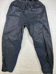Tourmaster Defender Rain Mens 2XL Black Motorcycle Waterproof Overpants. Fixed Price $34.99.