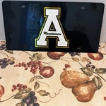 West Virginia Mountaineers Sports Hard Plastic Acrylic Stockdale License Plate. Fixed Price $16.00.