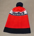 Vtg Holley Carburetors Pom Beanie Ski Hat. Fixed Price $14.95.