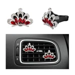 Yourkar 2 Pcs Bling Car Air Vent Clips, Crystal Rhinestone Crown Red. Fixed Price $11.84.