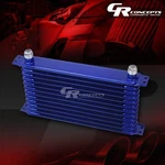12-ROW 10AN Full Aluminum Universal Engine/transmission Racing Oil Cooler Blue. Fixed Price $39.56.