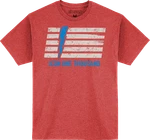 Icon Invasion Stripe T-shirt Red Xl 303023487. Fixed Price $25.00.