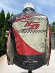 Harley-davidson Women Dash Leather Jacket Xl Vintage Racing 97102-12VW Black Red. Fixed Price $229.98.