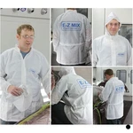 E-z Mix 65254W White Carbon Fiber Thread Lab Coat W/ Detachable Hood (xx-large). Fixed Price $49.59.