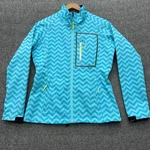 Dsg By Divas Snow Gear Ski Jacket Blue Softshell Womens Small Chevron. Fixed Price $31.18.