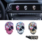 3PCS Bling Skull Car Air Condition Vent Clip, Colorful White/pink/gold. Fixed Price $13.51.