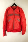 Icon Men's Sz Xl Red Leather Sanctuary Motorcycle Padded Racing Jacket. Fixed Price $199.00.