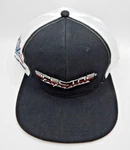 Spectre Performance Trucker Flat Bill Racing Hat Black White Mesh Snapback. Fixed Price $8.96.