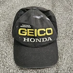 Honda Geico Black And Yellow Baseball Cap #racing #motorsport. Fixed Price $19.99.